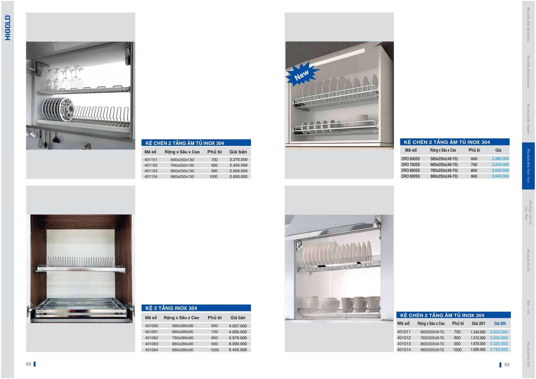 Catalogue và Bảng giá Phụ kiện bếp HIGOLD T6 2024 /Page 26